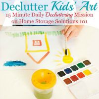 6 Questions To Ask When You Declutter Kids' Art &Amp; School Papers