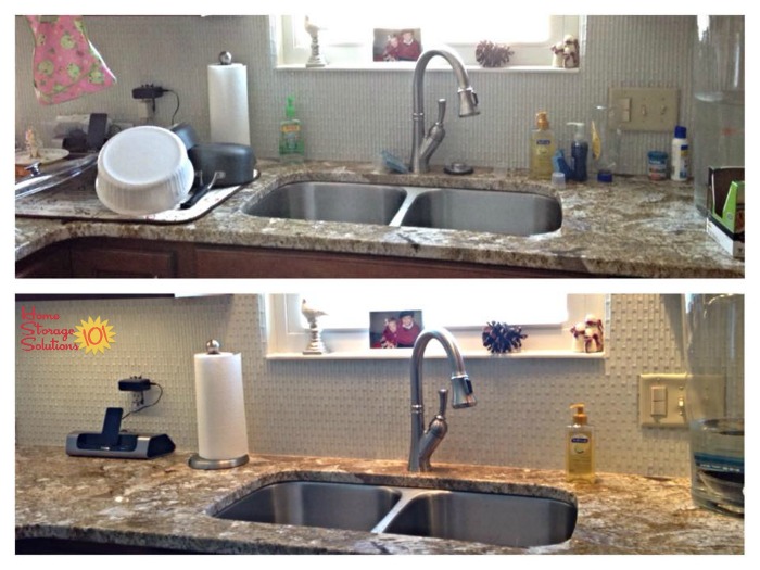 How To Declutter Your Kitchen Sink Area