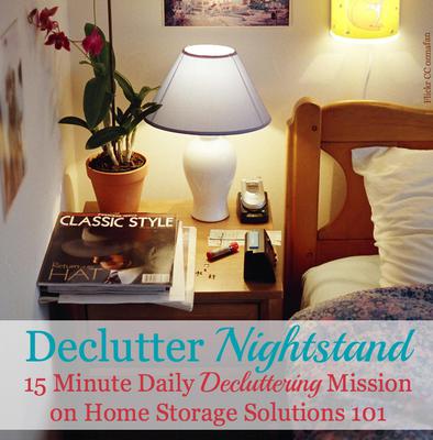 Declutter Your Nightstand Or Bedside Table, Bedside Table Organizer Ideas