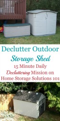 Declutter Outdoor Storage Shed