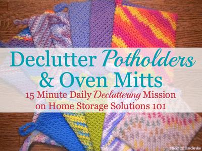 DIY Oven Mitt & Pot Holder Rack