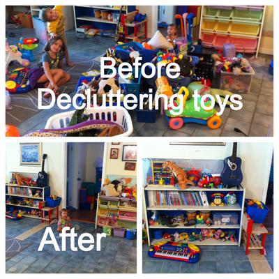 decluttering toys