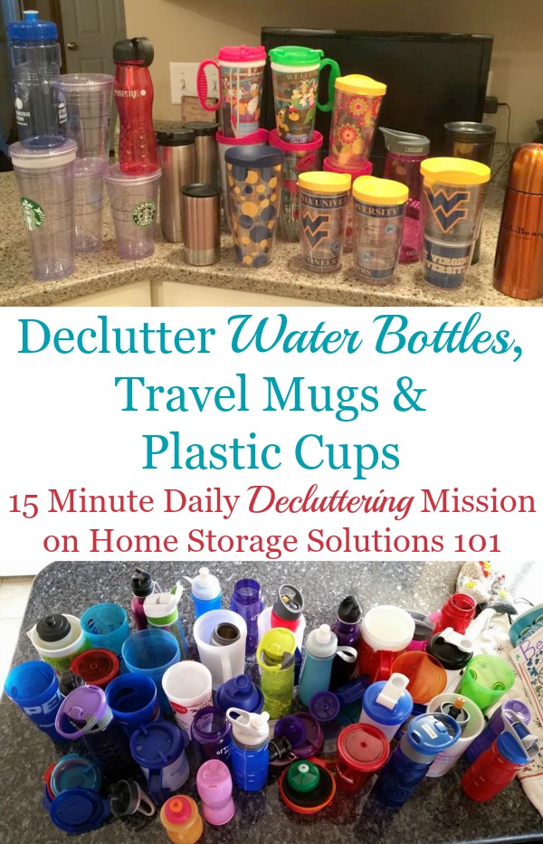 How To Organize Water Bottles, Tea Boxes, and Drink Packets