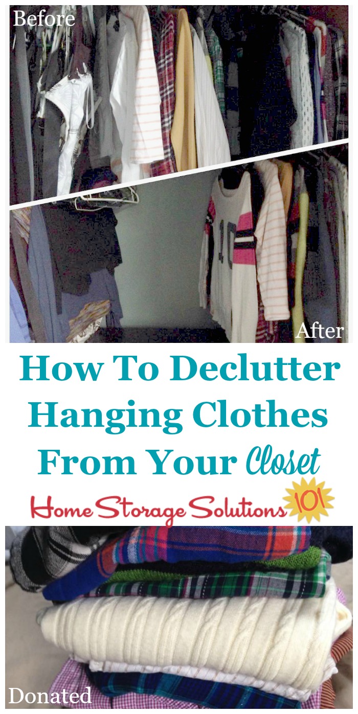 How To Declutter Your Closet Hanging Clothes