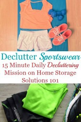 Declutter Your Wardrobe Of Sportswear Declutter Your Wardrobe Of Sportswear