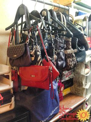 Closet Purse Storage Organizer - Wardrobe Handbag Storage Holder