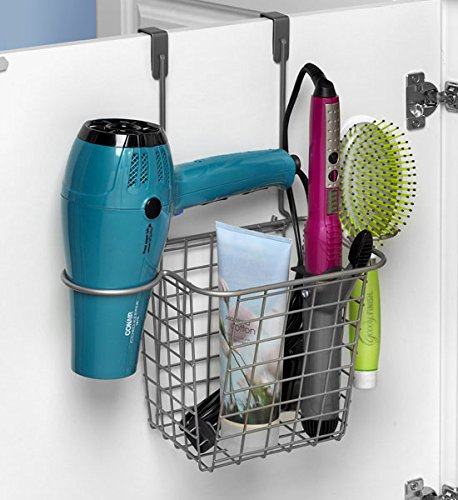 Hair Dryer Holder Hair Tool Organizer Wall Mounted/Cabinet Door