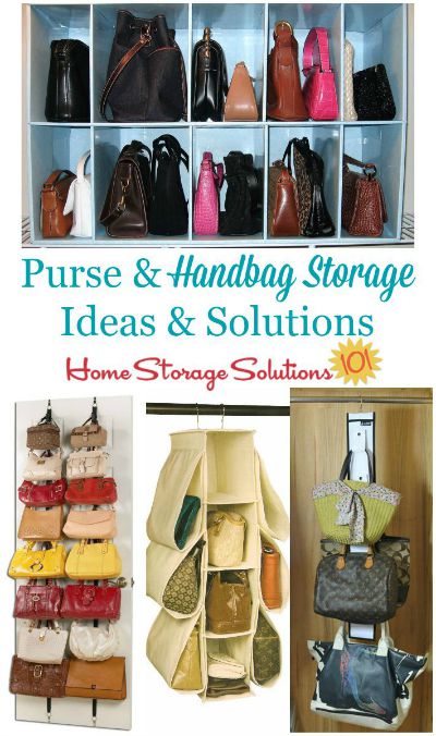 Purse & Handbag Storage Ideas & Solutions