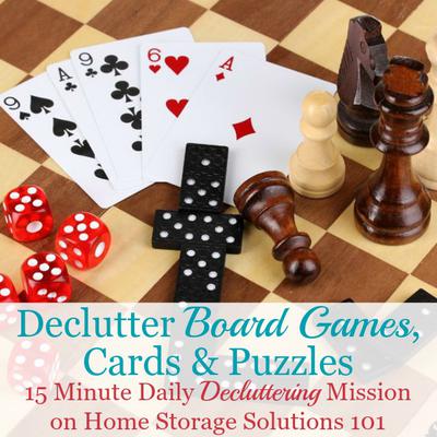 How To Declutter Games Board Games Cards Puzzles