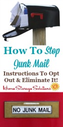 how to stop junk mail