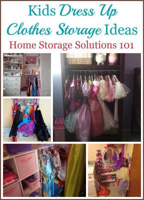 kids dress up clothes storage