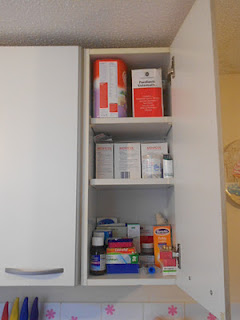 Organized medicine cabinet