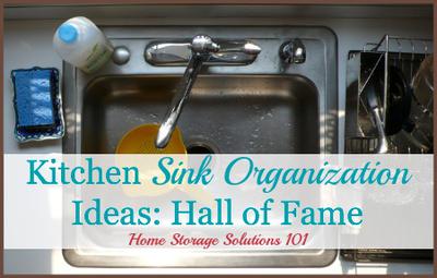 Kitchen Sink Organization Ideas & Storage Solutions