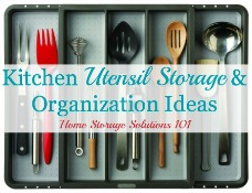 kitchen utensil storage and organization ideas