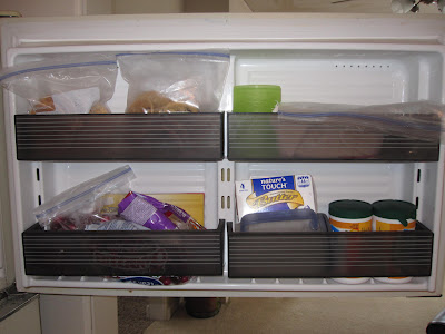 Buying My First Freezer, Crazy About This Rail-Basket Organizing System! –  Between Naps on the Porch