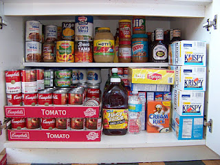 Lower main cabinet (pantry storage) - after