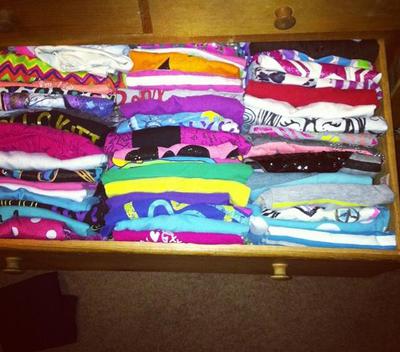 How To Fold T Shirts Simple Trick For Organizing Your Shirt Drawer
