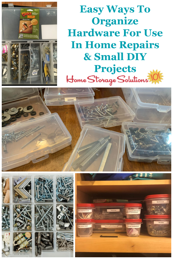 Small Parts Organizer Hardware Craft Screw Organizer Bin Storage