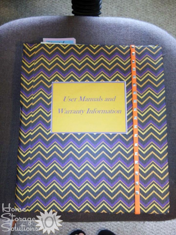 How to use a warranties and user manual binder to help you organize these documents for reference in your home {featured on Home Storage Solutions 101} How to use a warranties and user manual binder to help you organize these documents for reference in your home {featured on Home Storage Solutions 101}