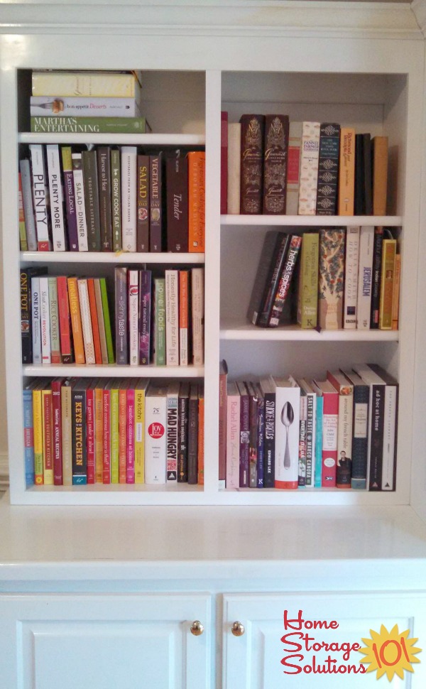 Ideas For Displaying Organizing Cookbooks