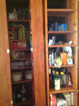 decluttered pantry