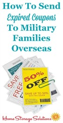 How to send expired coupons to military families