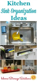 Kitchen sink organization ideas and storage solutions