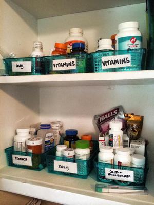 Simply Done: Simply Organized Vitamins and Supplements - Simply Organized   Medication organization storage, Medicine organization, Daily vitamin  storage