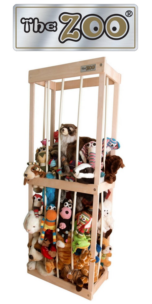 The Zoo: Stuffed animal storage solution {featured on Home Storage Solutions 101} #StuffedAnimalStorage #StuffedAnimals #KidsStorage