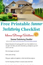 Summer Decluttering Checklist