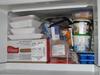 Freezer above refrigerator