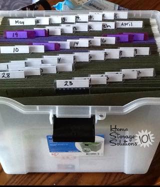 Simple tickler file. Use it, love it! {featured on Home Storage Solutions 101}