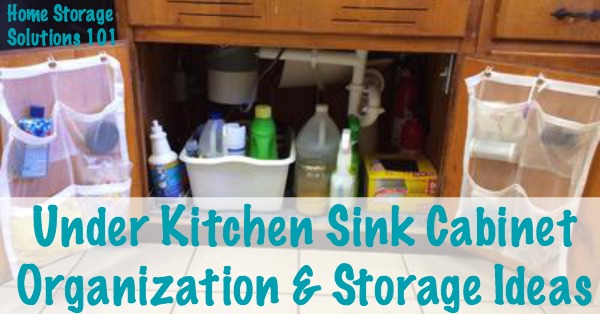 Organizing the cabinet under the kitchen sink - Lansdowne Life