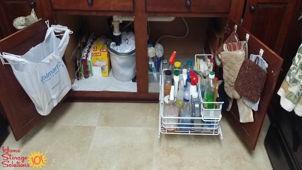 How to Organize the Cabinet Under the Kitchen Sink