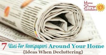 7 uses for newspapers around your home