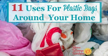 DIY Plastic Bags Dispenser from Old Shoe Bag