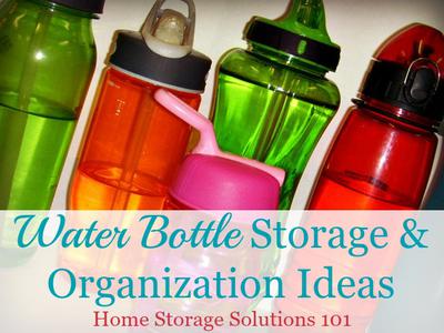 Water Bottle Organization  Dollar store diy organization, Water
