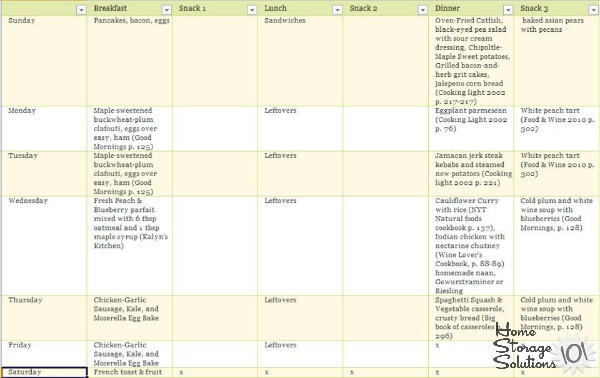 weekly meal planner hall of fame ways to plan family meals