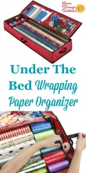 Under The Bed Wrapping Paper Organizer