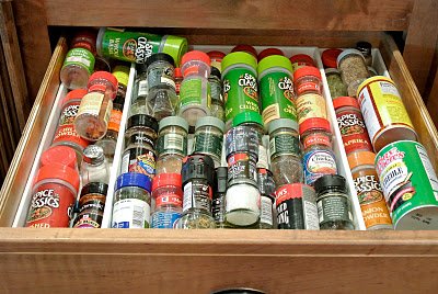 Spice drawer - before
