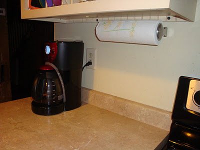 After - installed paper towel dispenser on wall