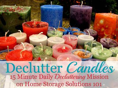 How To Declutter Candles