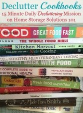 How To Declutter Cookbooks
