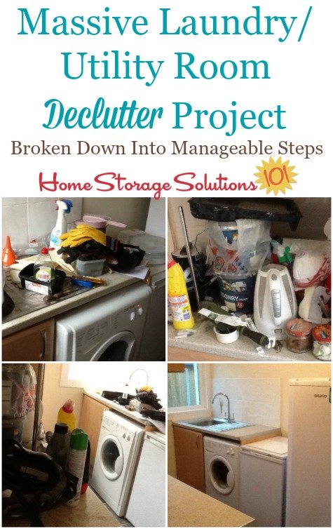 massive laundry/utility room declutter project