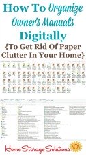 How to organize owner's manuals digitally