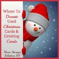 where to donate used Christmas and greeting cards