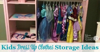 Kids dress up clothes storage ideas