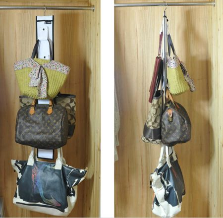 hanging purse storage closet organizer