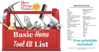 Basic home tool kit list
