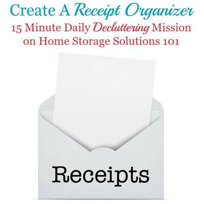 xhow to use a receipt organizer to keep paper clutter at bay